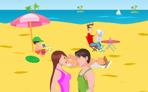 Kissing Game-Beach Couple Fun screenshot 8