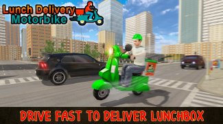 Offroad MotorBike Lunch Delivery:Virtual Game 2018 screenshot 0