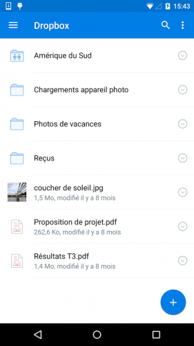 Dropbox : stockage cloud pour sauvegarde/partage screenshot 6