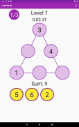 Magic Triangles - Math Puzzles - Aritgram screenshot 3