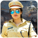 Women Police Uniform Face Swap Icon