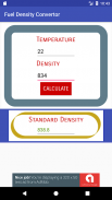 Fuel Density Converter screenshot 2