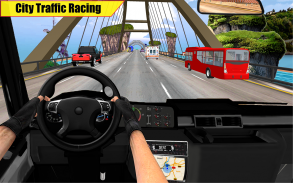 في الشاحنة القيادة الطريق السريع سباق محاكاة screenshot 1