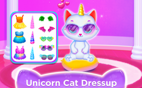 Unicorn Cat Princess Baby Game screenshot 5