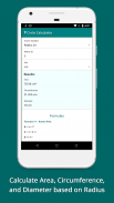 Circle Calculator - Area, Circumference, Radius screenshot 0