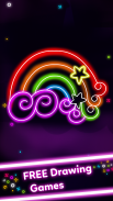 Jogos de desenho Doodle Glow screenshot 2