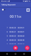 Talking Stopwatch screenshot 1