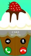 fake call and sms cake game screenshot 0
