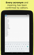 Acronyms and Abbreviations screenshot 2