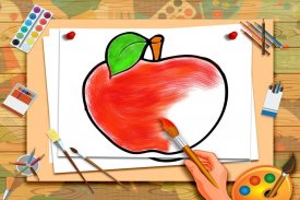 Pintura de colorir frutas para screenshot 2