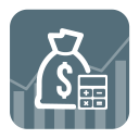 Stock trading calculator - Profit & Loss Icon