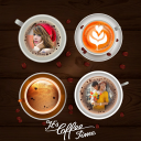 Coffee Cup Dual Photo Frame