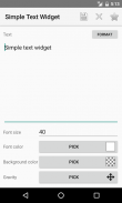 Simple Text Widget screenshot 2