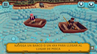 Peces Cuadrados Juego de Pesca screenshot 1