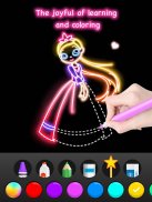 Learn To Draw Glow Princess screenshot 10