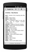 English Names and Meanings screenshot 1