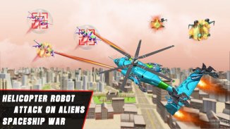 Police Helicopter Robot Battle screenshot 1
