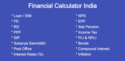 Financial Calculator India