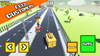 Crazy Road: Fast Food Truck screenshot 1