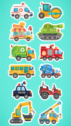 CandyBots Cars & Trucks🚓Vehicles Kids Puzzle Game screenshot 2