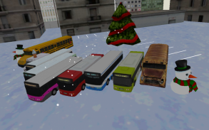 Bus winter parking - 3D game screenshot 10