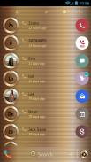 Copper Gold Phone Dialer Theme screenshot 5