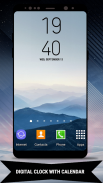Galaxy Note8 Digital Clock Widget screenshot 1