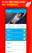 六块腹肌锻炼30日健身：HIIT锻炼 screenshot 13
