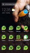 Green-APUS Launcher theme screenshot 0