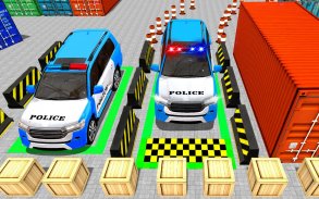 4 x 4 Police Jeep Parking Mania 3D screenshot 0