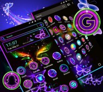 Glow Butterfly Launcher Theme screenshot 0