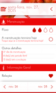Calendário Menstrual Periodo screenshot 1