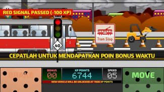 Tram Driver Simulator 2D - simulator trem screenshot 6