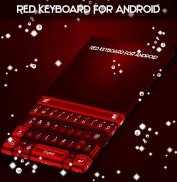 Красная клавиатура для Android screenshot 1