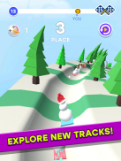 Snowman Race 3D PRO screenshot 2
