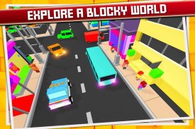 Blocky Car Craft Parking Sim screenshot 1