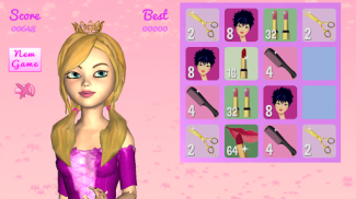 Princess Angela 2048 Game Fun screenshot 2