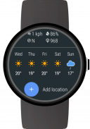Weather for Wear OS (Android Wear) screenshot 1