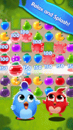 Chicken Fruit Splash - Line Match 3 screenshot 2