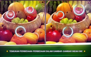 Temukan Perbedaan Buah-Buahan - Permainan screenshot 0