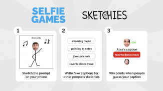 Selfie Games [TV]: Group Draw and Guess Party Game screenshot 1