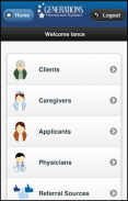 Generations Homecare System screenshot 0