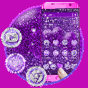 Purple Glitter Launcher Theme