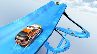 Sports Cars Water Slide - Water Slide Racing Games screenshot 1