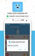 Cambiador de voz Funny App screenshot 8