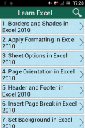 Learn Excel 2010 screenshot 0