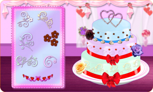 Rose Wedding Cake Maker Games screenshot 2