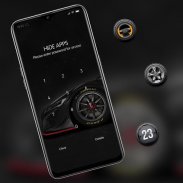 Black cool car wheel theme screenshot 0