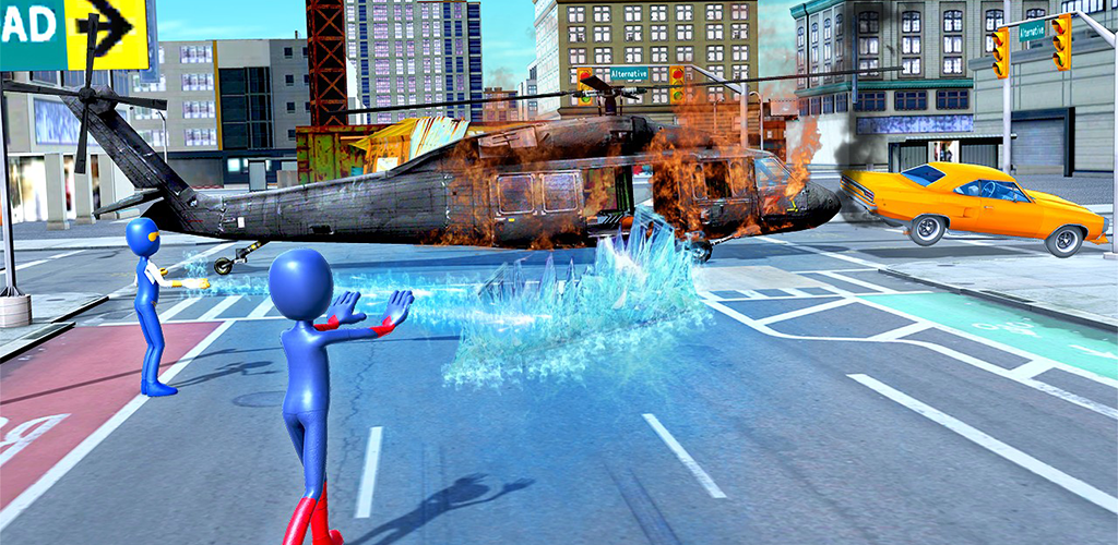 Stickman Rope Hero Gangster - Stickman Ice Hero 3D - APK Download for ...