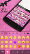 ثيم لوحة المفاتيح Pinkglitter screenshot 5